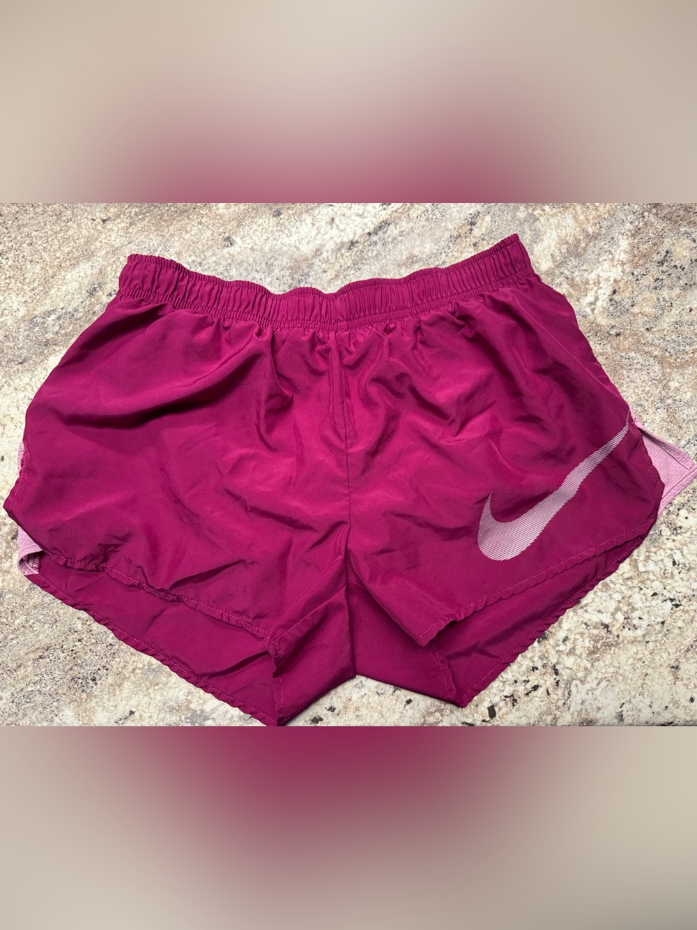 Nike Dri-Fit Women's Fuchsia Athletic Shorts- size M